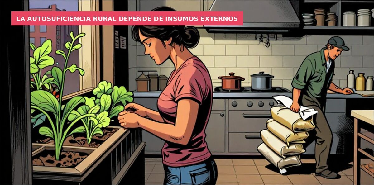 La autosuficiencia rural depende de insumos externos