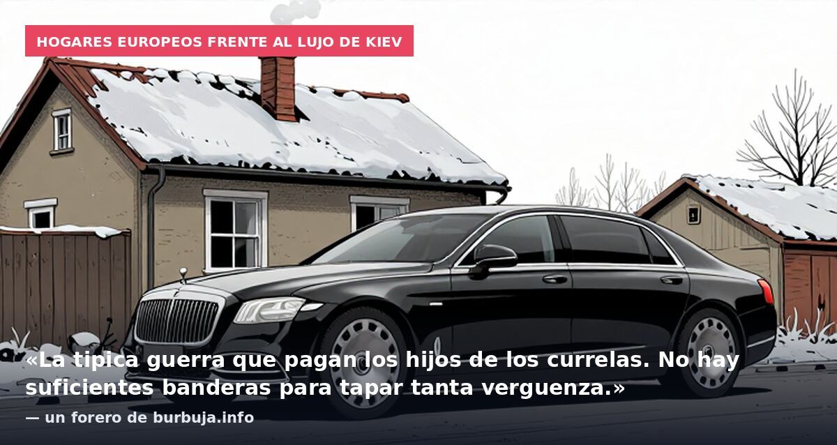 Hogares europeos frente al lujo de Kiev: «La tipica guerra que pagan los hijos de los currelas. No hay suficientes banderas para tapar tanta verguenza.» — un forero de burbuja.info