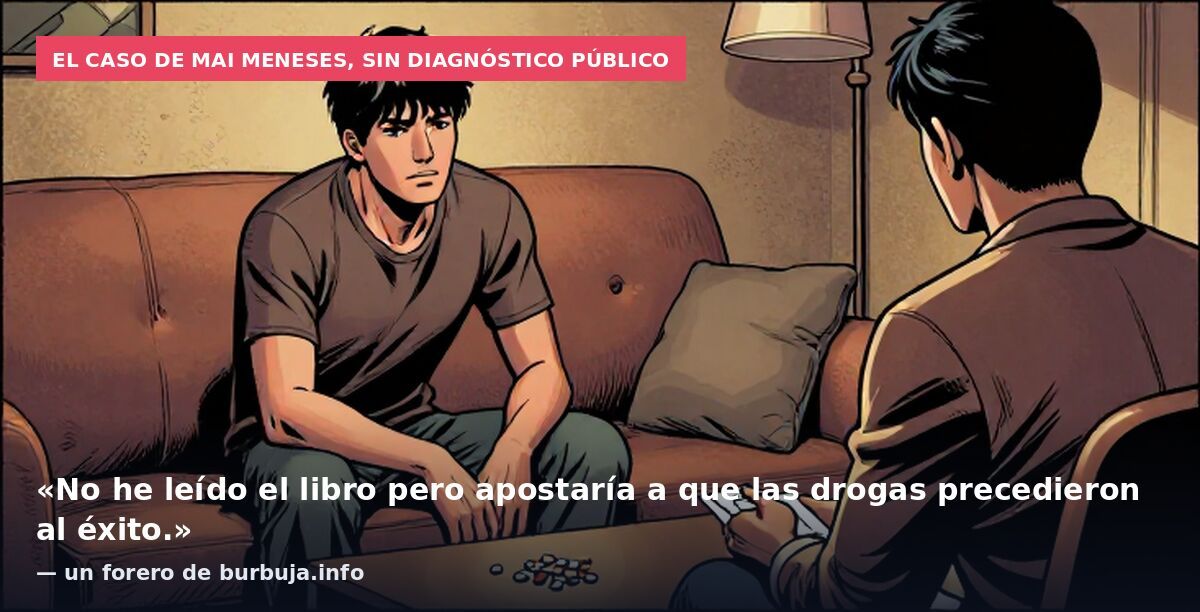 El caso de Mai Meneses, sin diagnóstico público: «No he leído el libro pero apostaría a que las drogas precedieron al éxito.» — un forero de burbuja.info