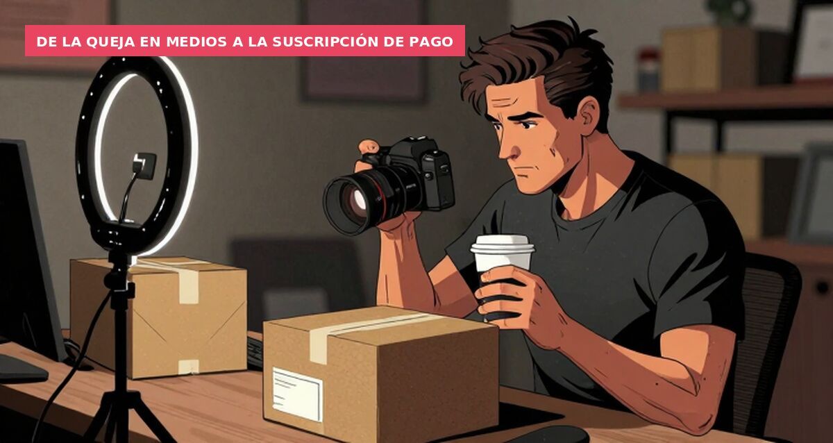 De la queja en medios a la suscripción de pago
