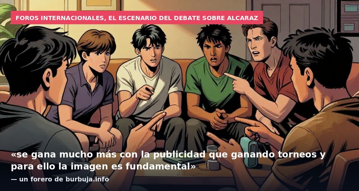 Foros internacionales, el escenario del debate sobre Alcaraz: «se gana mucho más con la publicidad que ganando torneos y para ello la imagen es fundamental» — un forero de burbuja.info