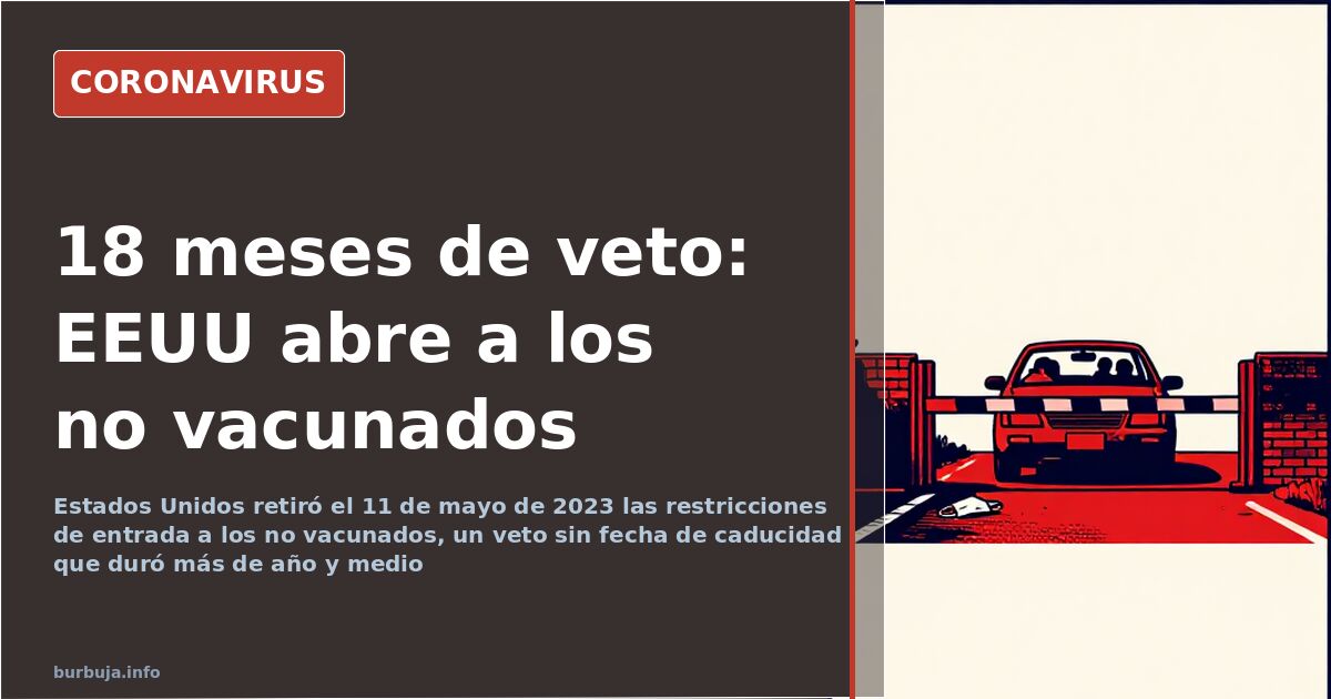 Control de pasaportes en un aeropuerto de EEUU tras el fin de las restricciones de entrada a viajeros no vacunados