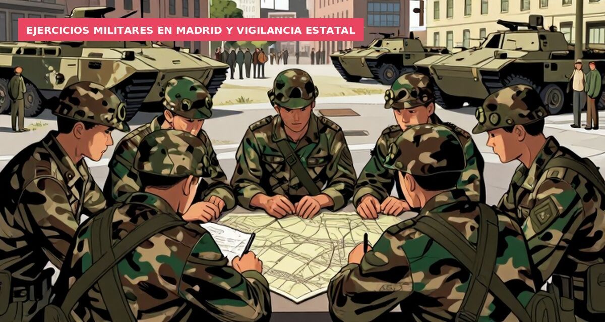 Ejercicios militares en Madrid y vigilancia estatal