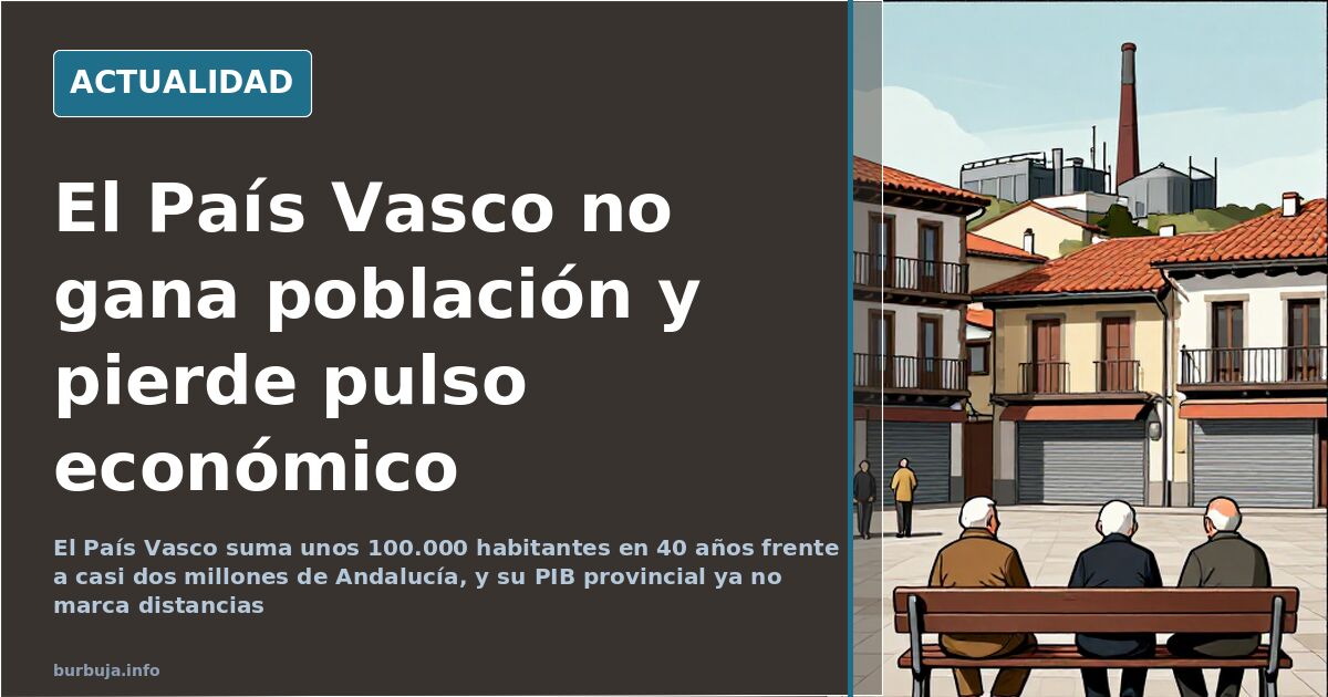 Personas mayores caminando por una calle del País Vasco junto a una marquesina de autobús en una mañana de invierno