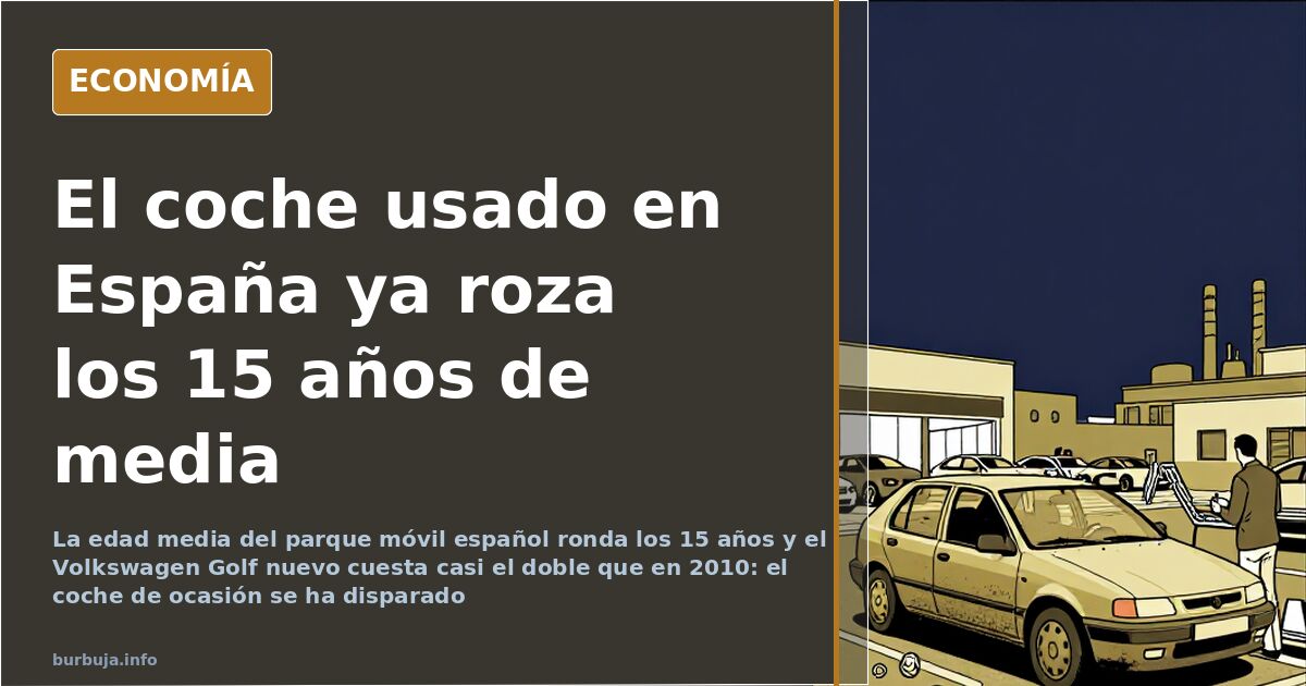 Spain's Used Cars Now Averaging Almost 15 Years Old