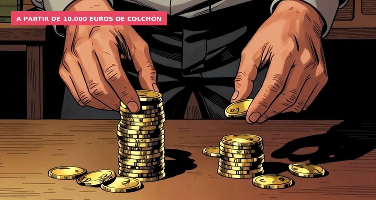 A partir de 10.000 euros de colchón