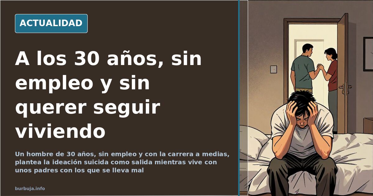 Joven sentado en una habitación en penumbra con la cabeza baja, imagen que ilustra la ideación suicida y el aislamiento en el