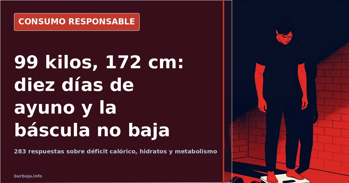 Báscula de baño, cinta métrica y un plato de pasta sobre una mesa, ilustrando el debate sobre déficit calórico y pérdida de p
