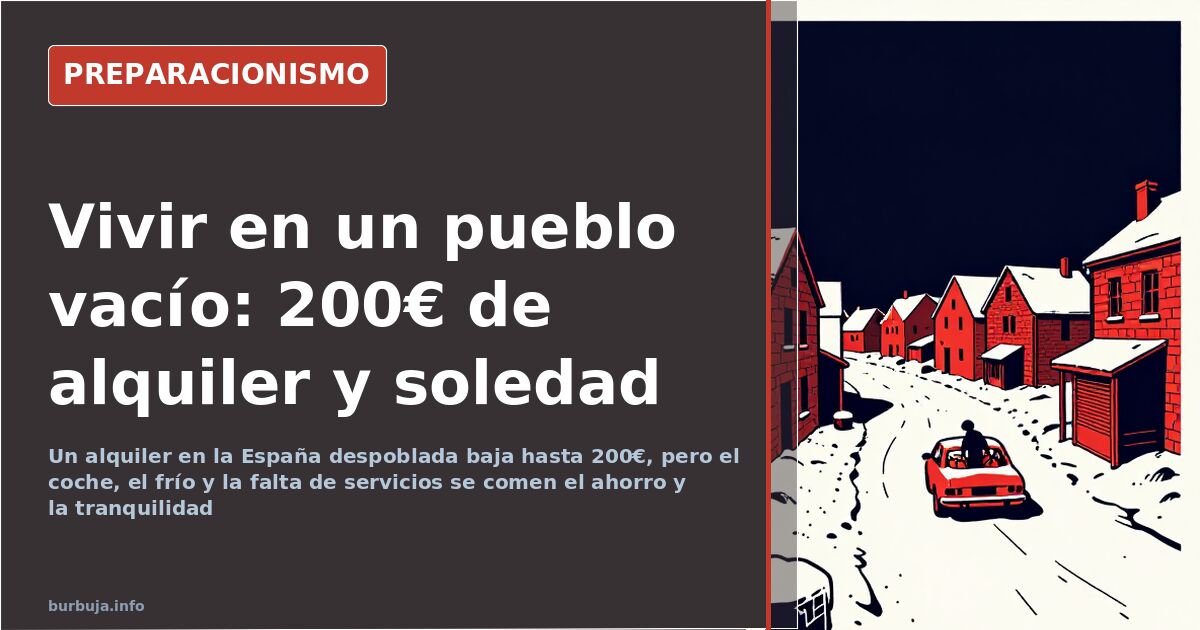 The Real Cost of Living in Depopulated Spain: From €200 to €400