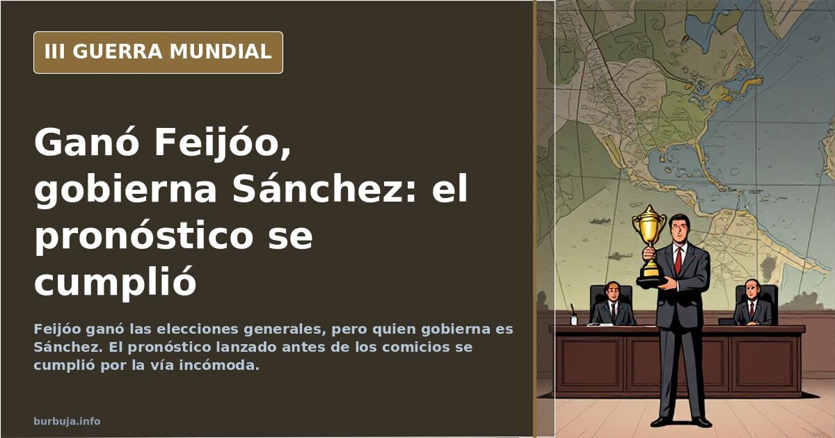 Ilustración documental desaturada de un hemiciclo con escaños repartidos y un mapa de España al fondo