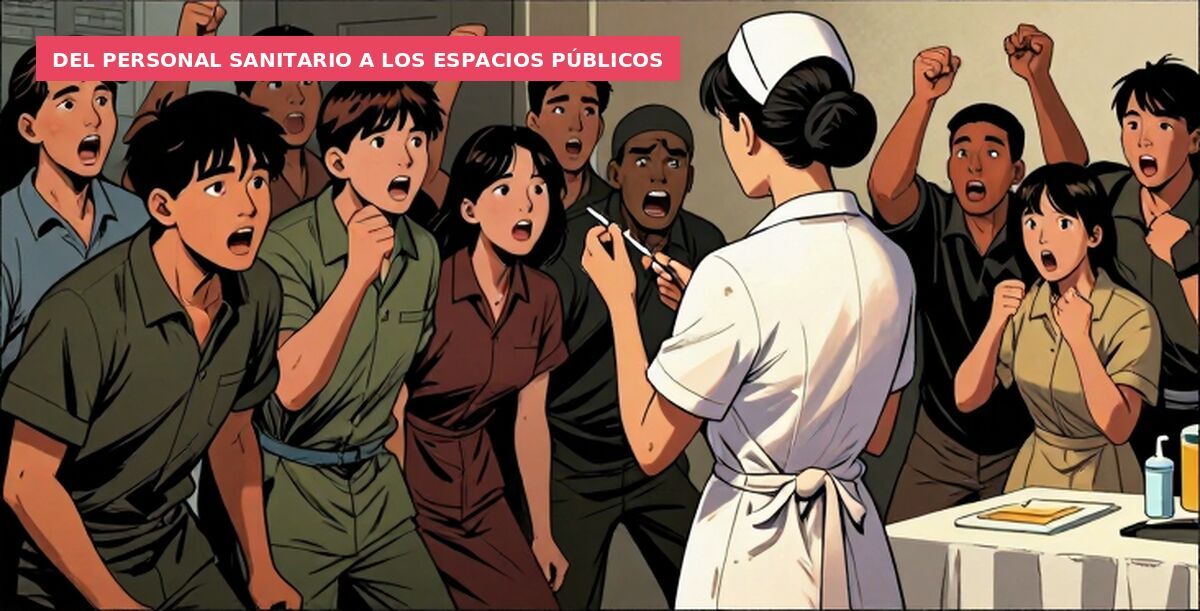 Del personal sanitario a los espacios públicos