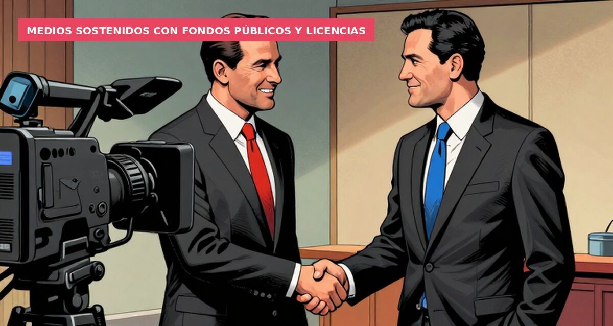 Medios sostenidos con fondos públicos y licencias