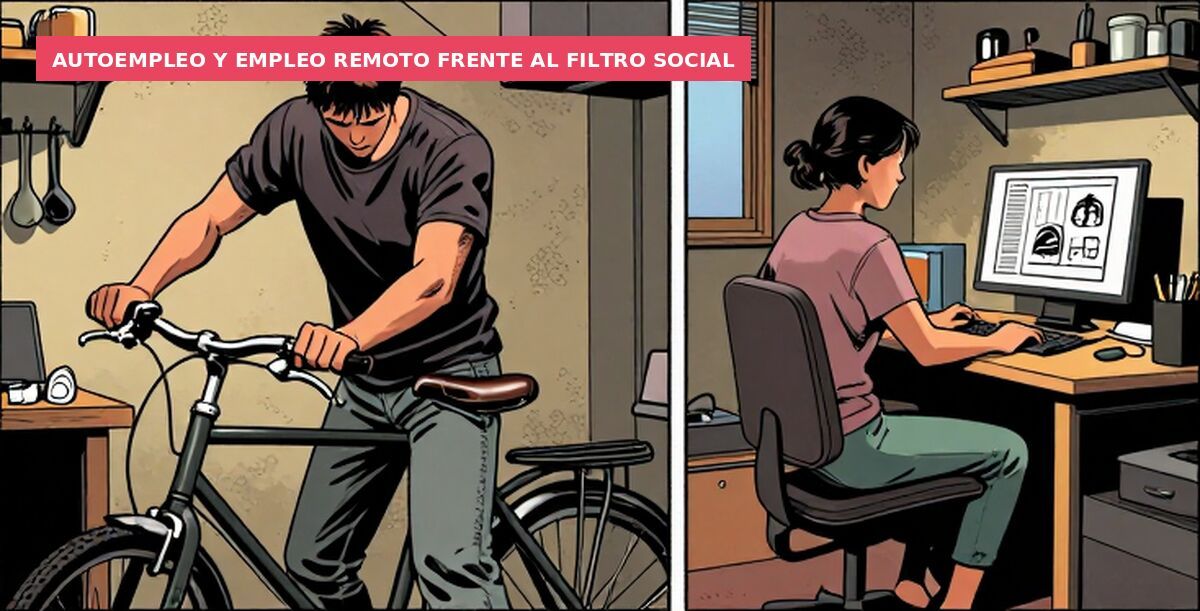 Autoempleo y empleo remoto frente al filtro social