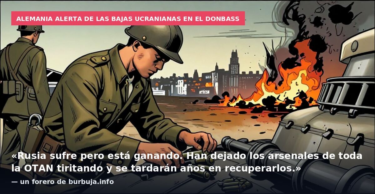 Alemania alerta de las bajas ucranianas en el Donbass: «Rusia sufre pero está ganando. Han dejado los arsenales de toda la OTAN tiritando y se tardarán años en recuperarlos.» — un forero de burbuja.info
