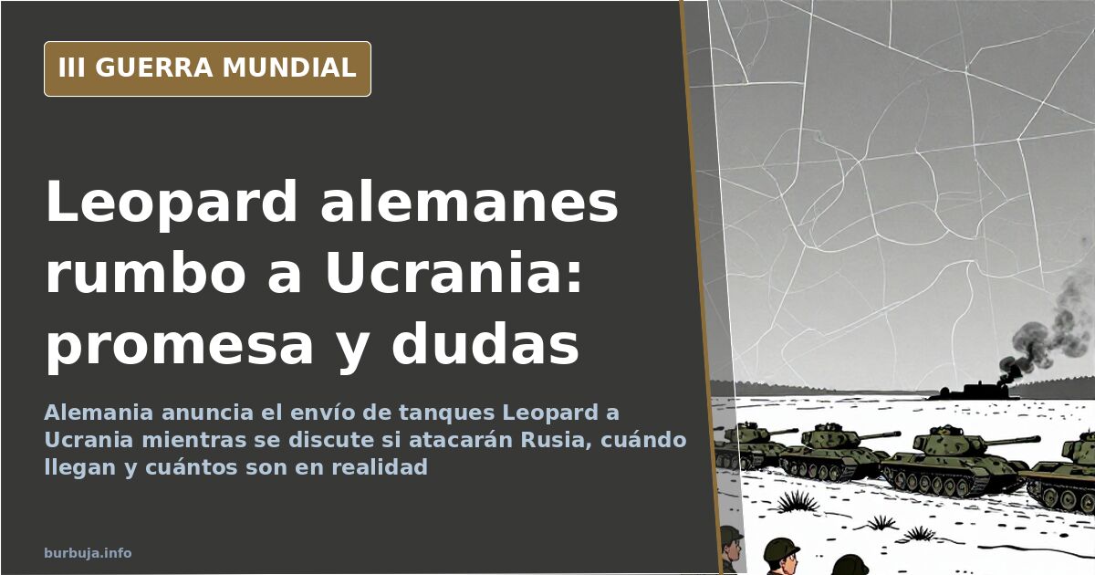 German Leopards to Ukraine: doubts over their real impact