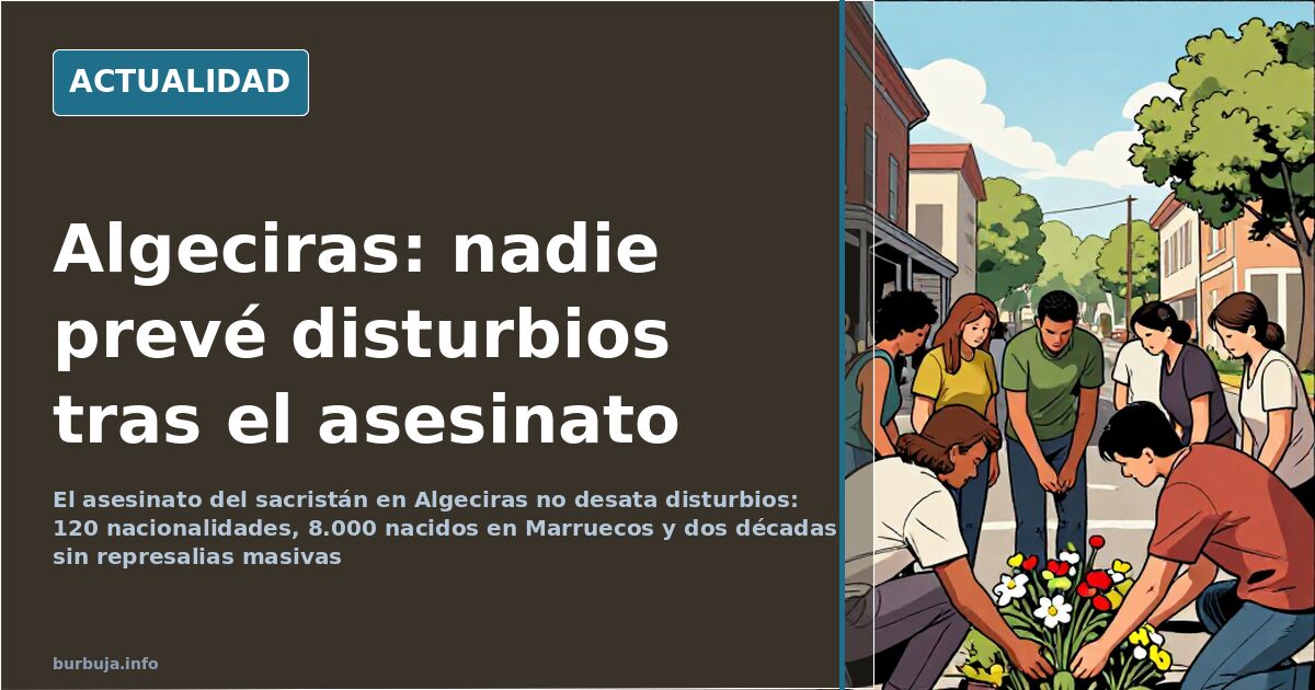 Fachada de una iglesia de Algeciras con la entrada acordonada tras el ataque con machete que causó la muerte del sacristán