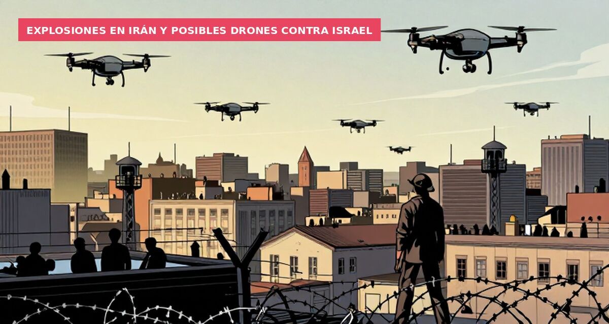 Explosiones en Irán y posibles drones contra Israel