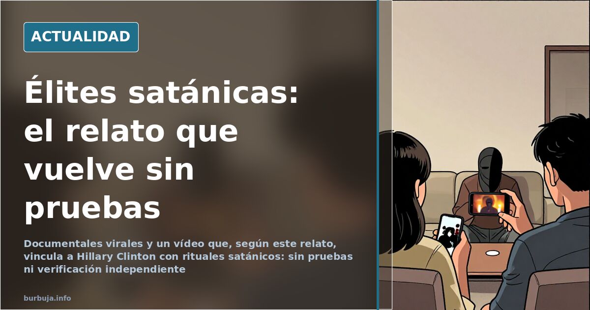 Pantalla de ordenador mostrando foros y documentos sin verificar sobre el relato de las élites satánicas