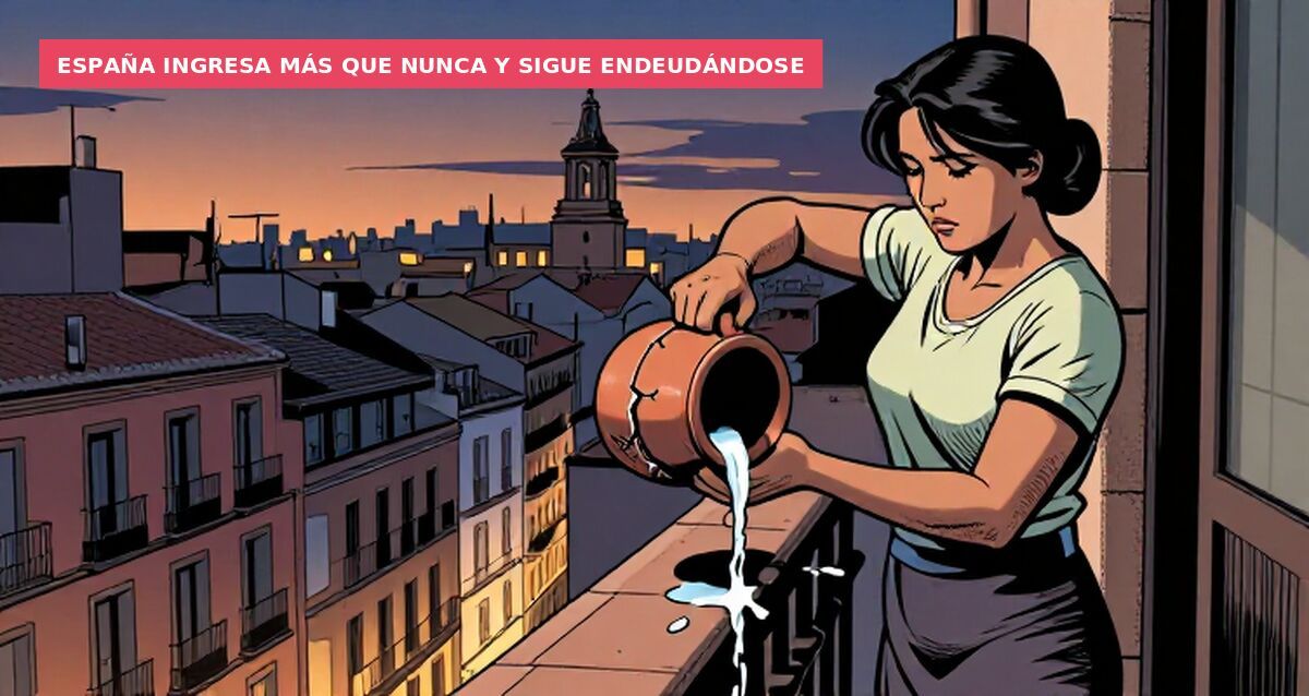 España ingresa más que nunca y sigue endeudándose