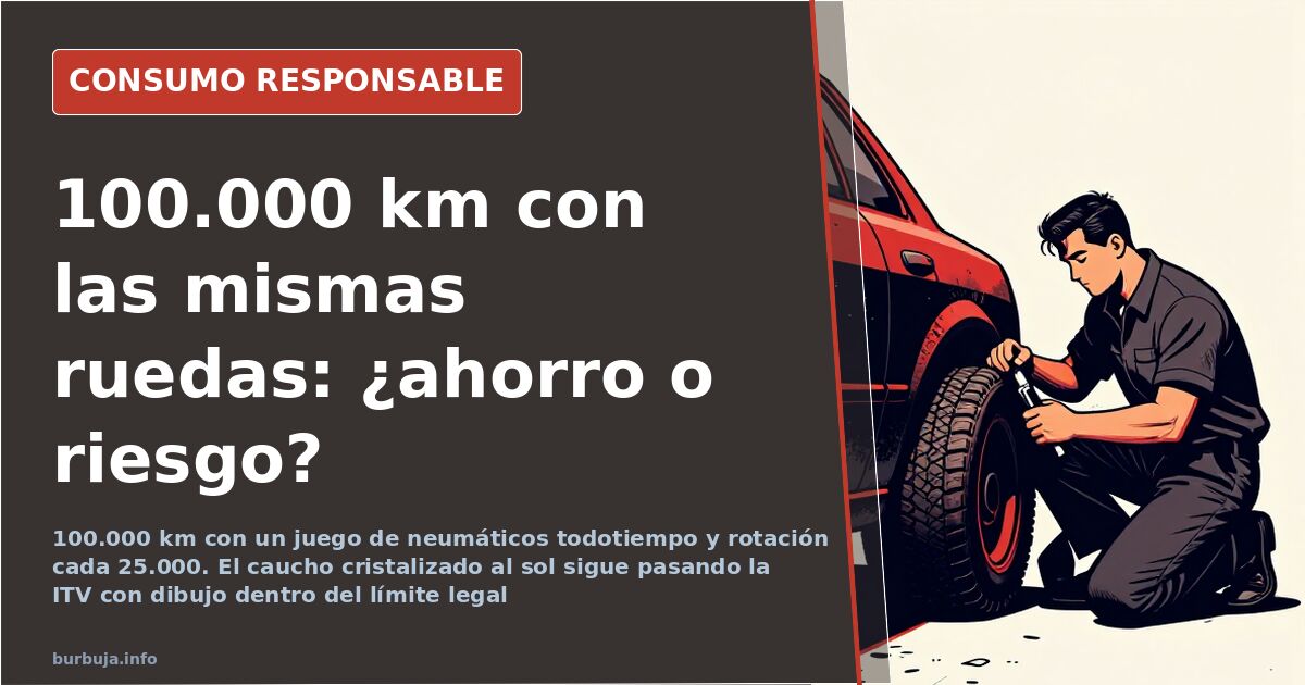 100.000 km con un juego de neumáticos y dos que pierden aire