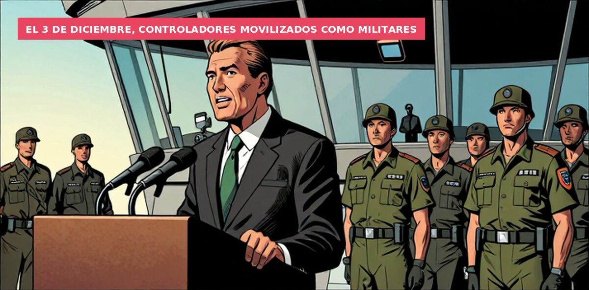 El 3 de diciembre, controladores movilizados como militares