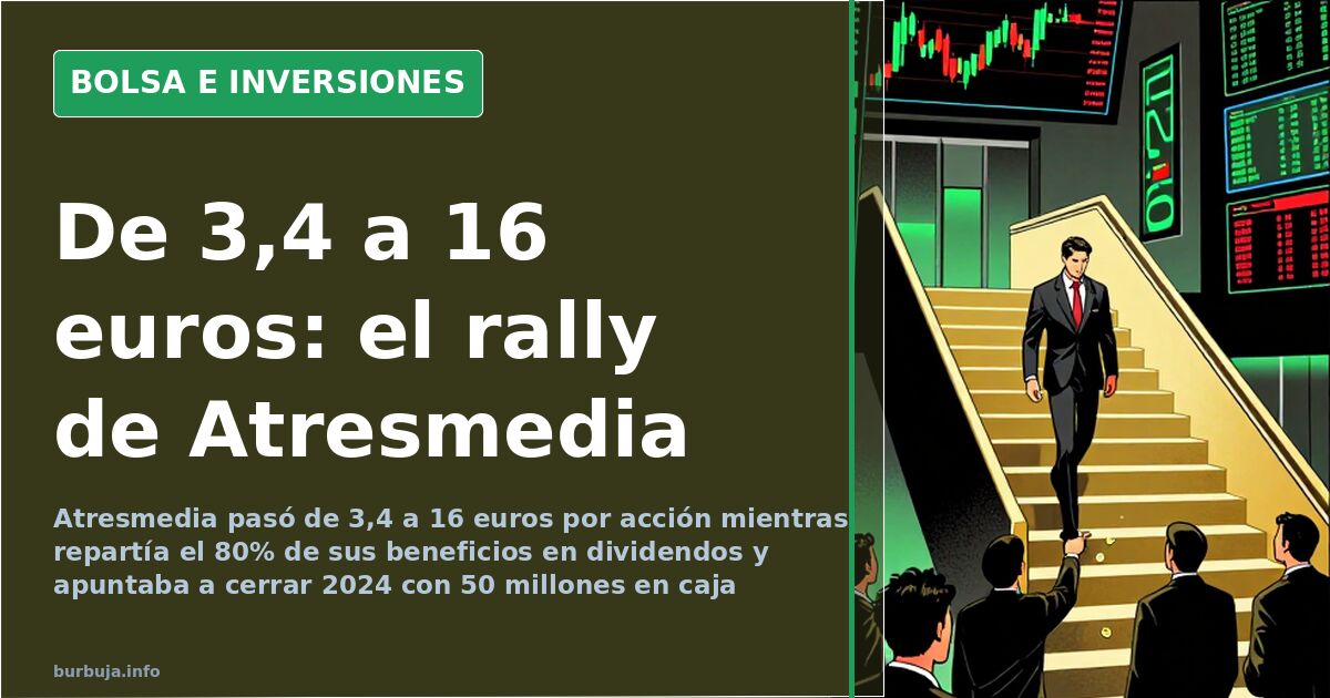 Atresmedia: de 3,4 a 16 euros con dividendo por el camino