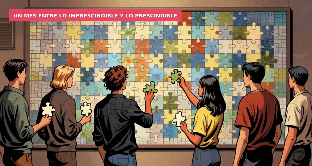 Un mes entre lo imprescindible y lo prescindible