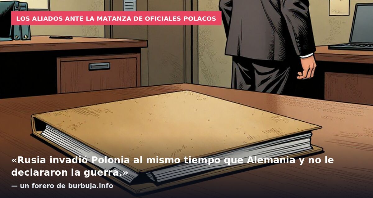 Los aliados ante la matanza de oficiales polacos: «Rusia invadió Polonia al mismo tiempo que Alemania y no le declararon la guerra.» — un forero de burbuja.info