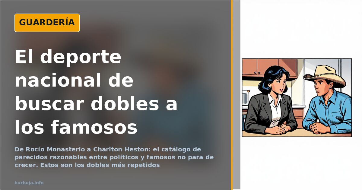 Composición de parecidos razonables con rostros de políticos y famosos superpuestos en blanco y negro