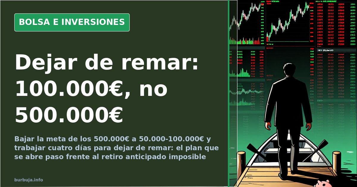 Saving €100,000 and working 4 days: the realistic plan to stop paddling