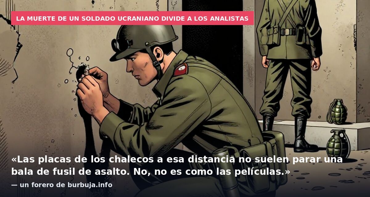 La muerte de un soldado ucraniano divide a los analistas: «Las placas de los chalecos a esa distancia no suelen parar una bala de fusil de asalto. No, no es como las películas.» — un forero de burbuja.info