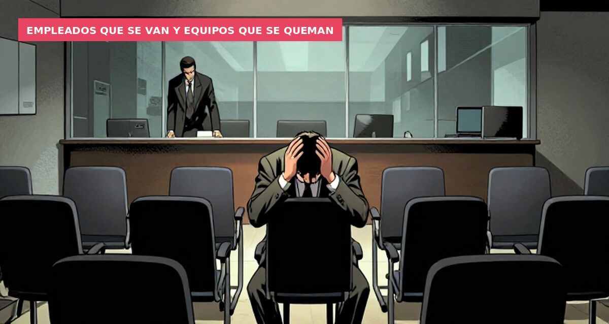 Empleados que se van y equipos que se queman