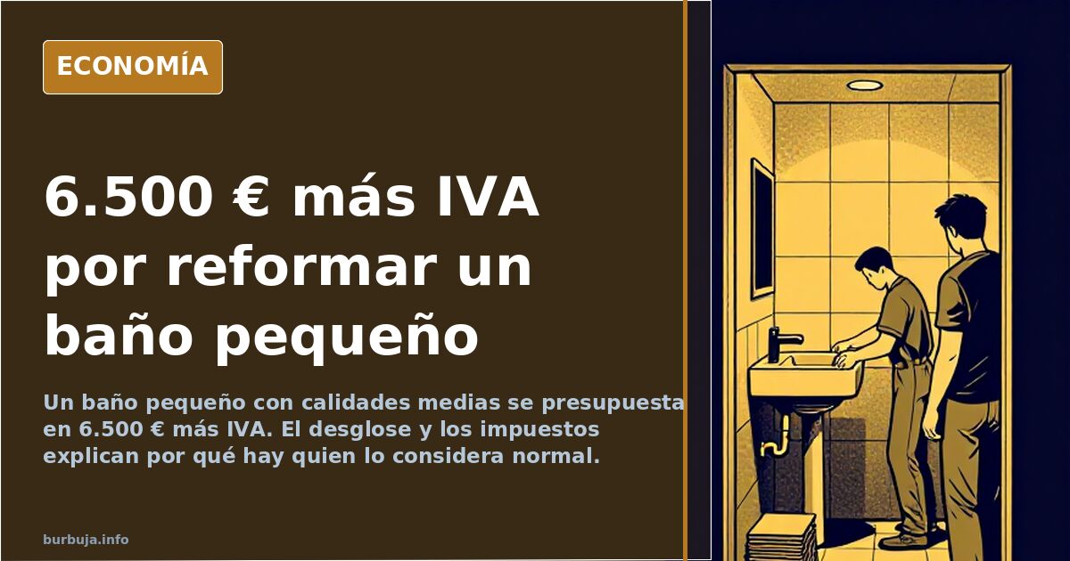 Presupuesto de reforma integral de un baño pequeño con porcelánico, mampara y sanitario nuevo, en torno a 6.500 euros