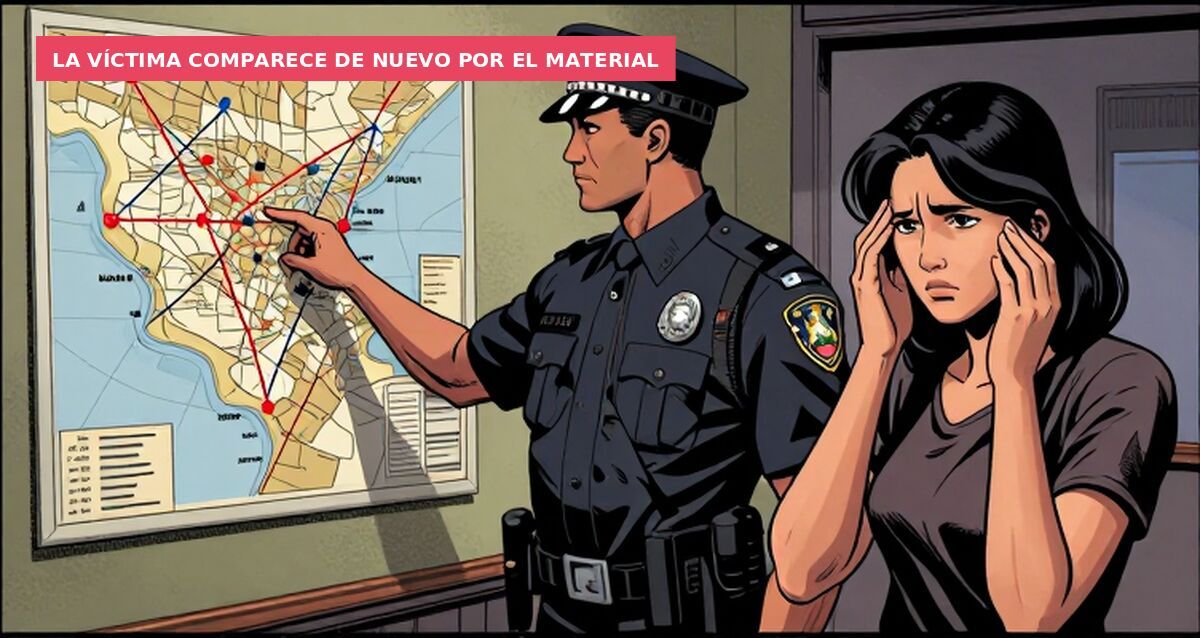 La víctima comparece de nuevo por el material