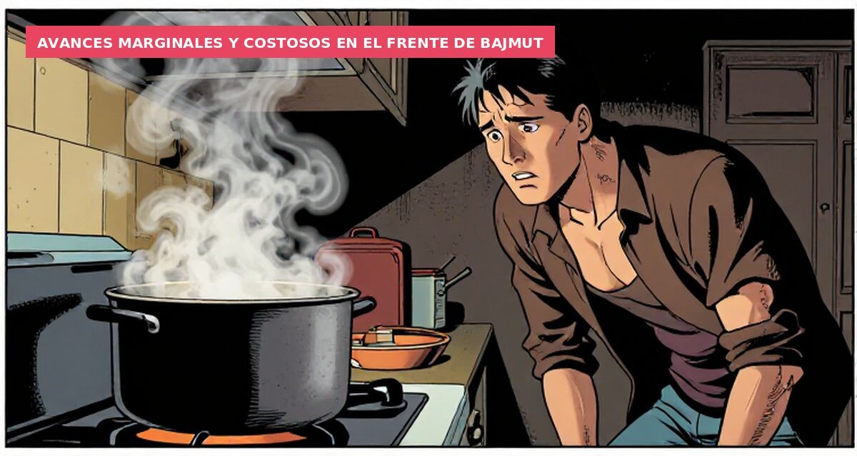 Avances marginales y costosos en el frente de Bajmut