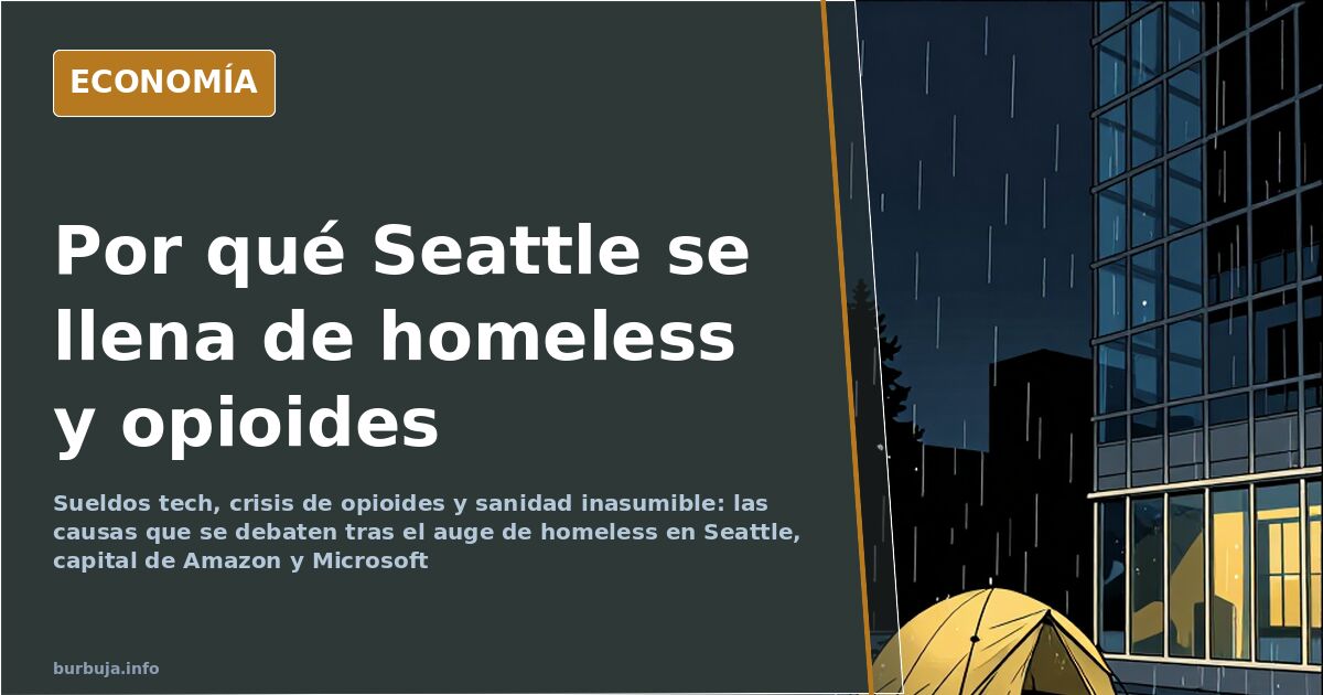 Seattle, capital de Microsoft y Amazon, se llena de homeless