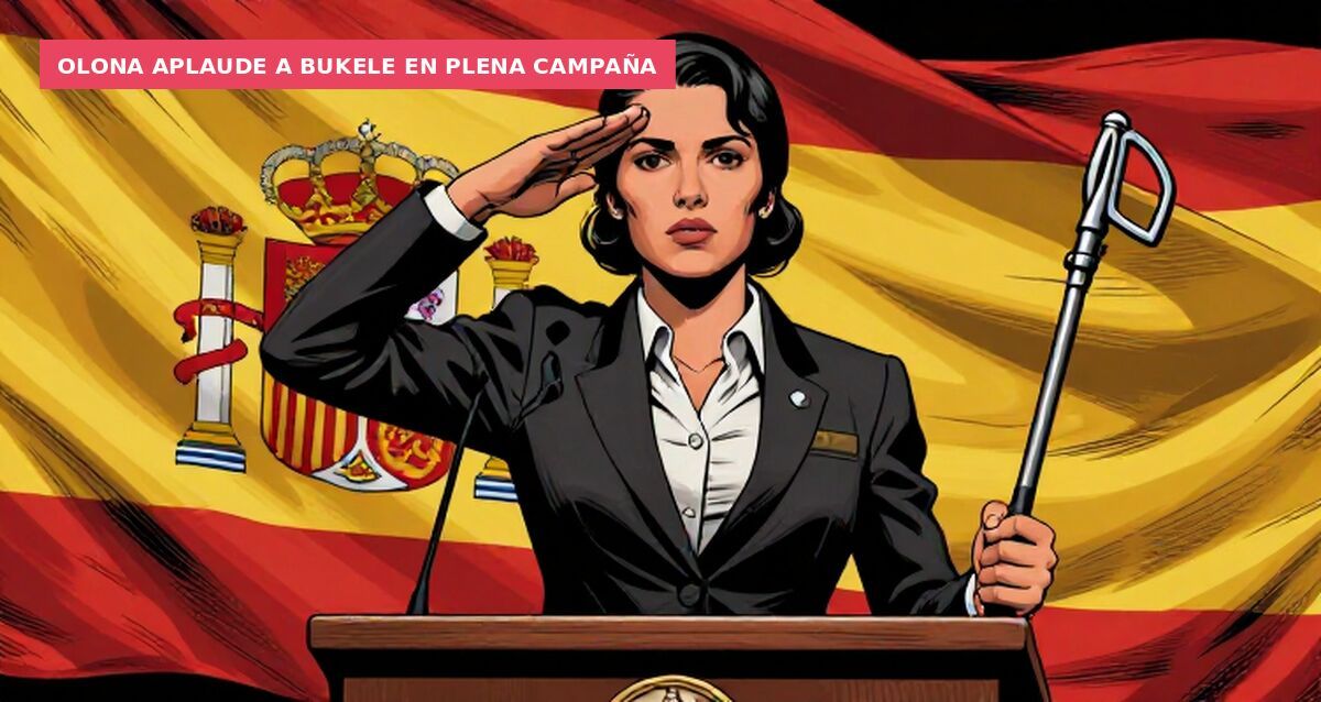 Olona aplaude a Bukele en plena campaña