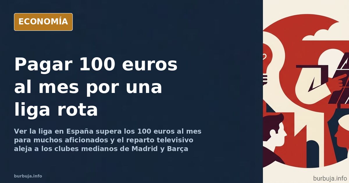 Estadio de fútbol español semivacío visto desde la grada alta, con los focos encendidos sobre el terreno y asientos libres