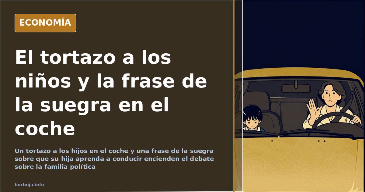 El tortazo a los niños y la frase de la suegra en el coche