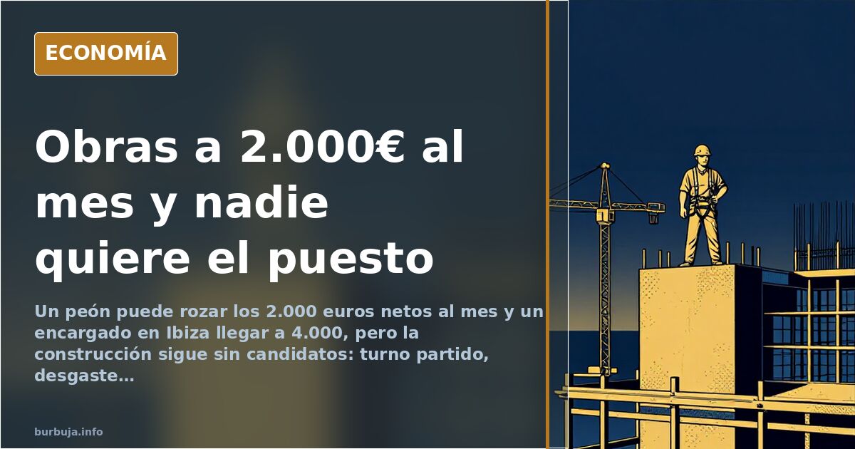 Trabajador de la construcción con casco y arnés sobre un andamio de obra en estructura de hormigón al amanecer