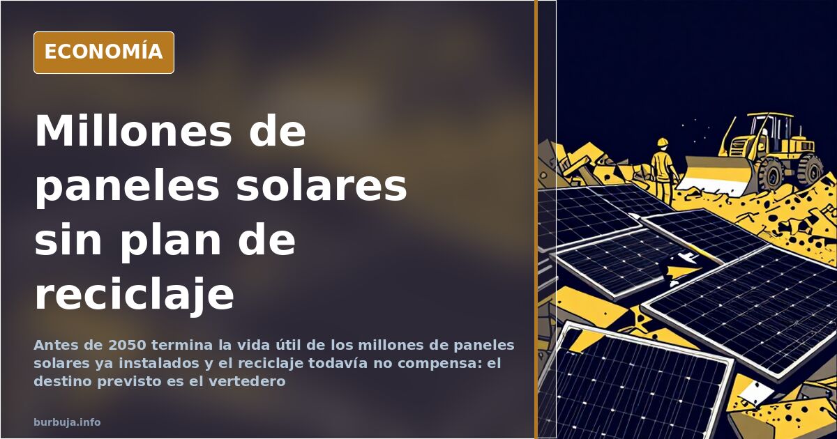 Solar panels will reach end of life before 2050