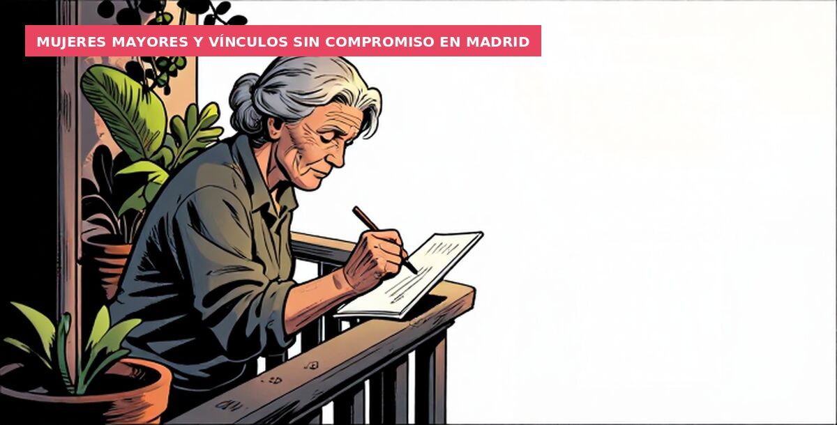 Mujeres mayores y vínculos sin compromiso en Madrid