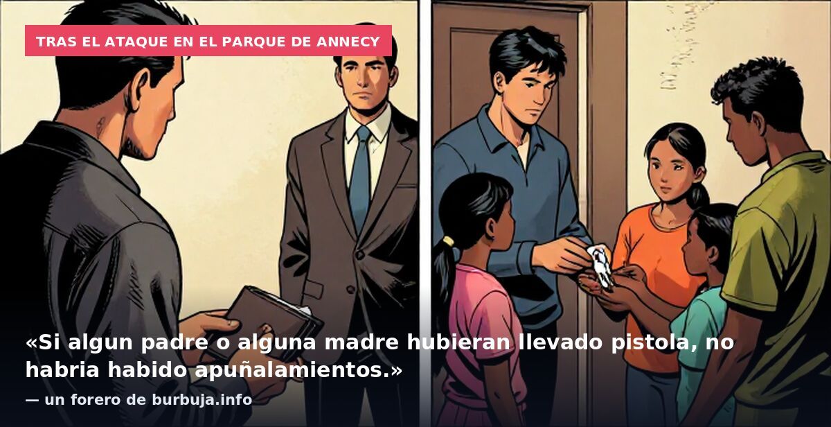 Tras el ataque en el parque de Annecy: «Si algun padre o alguna madre hubieran llevado pistola, no habria habido apuñalamientos.» — un forero de burbuja.info