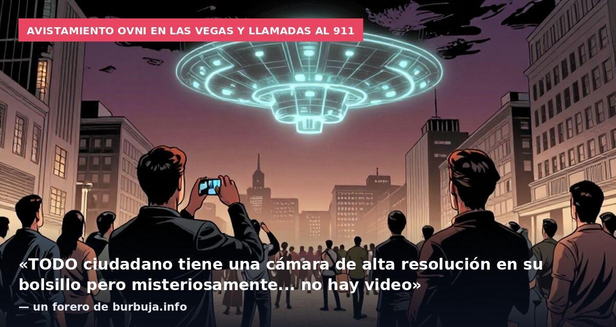 Avistamiento OVNI en Las Vegas y llamadas al 911: «TODO ciudadano tiene una cámara de alta resolución en su bolsillo pero misteriosamente... no hay video» — un forero de burbuja.info