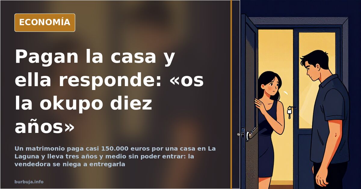 Fachada de una vivienda en La Laguna, Tenerife, donde un matrimonio compró una casa que la vendedora no entrega