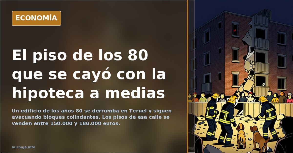 Teruel building collapse exposes the precariousness of old housing stock