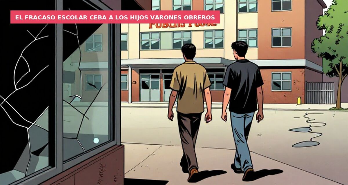 El fracaso escolar ceba a los hijos varones obreros