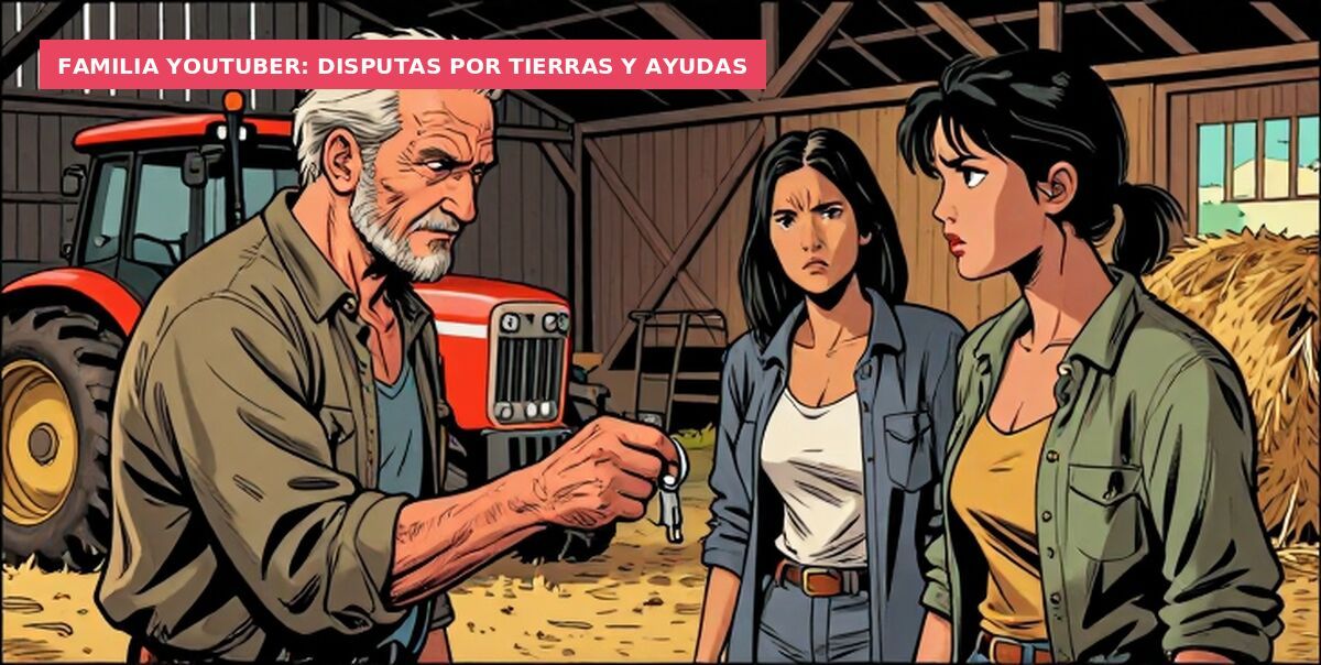 Familia youtuber: disputas por tierras y ayudas