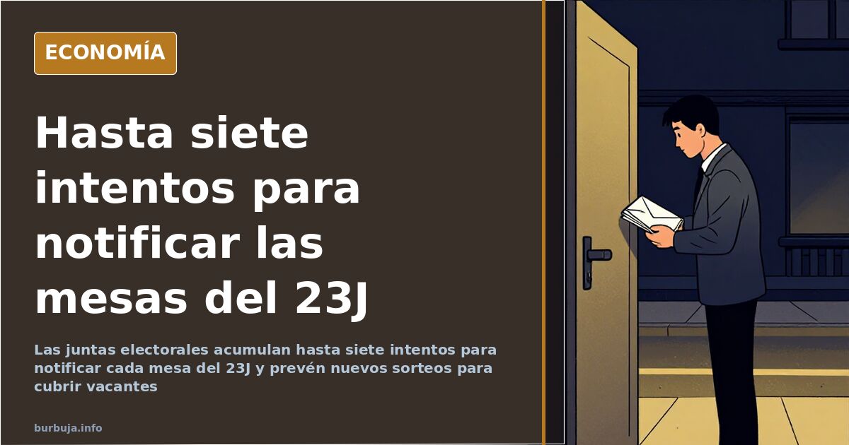 Sillas vacías y urnas en un colegio electoral durante la jornada del 23J, con mesas electorales pendientes de cubrir