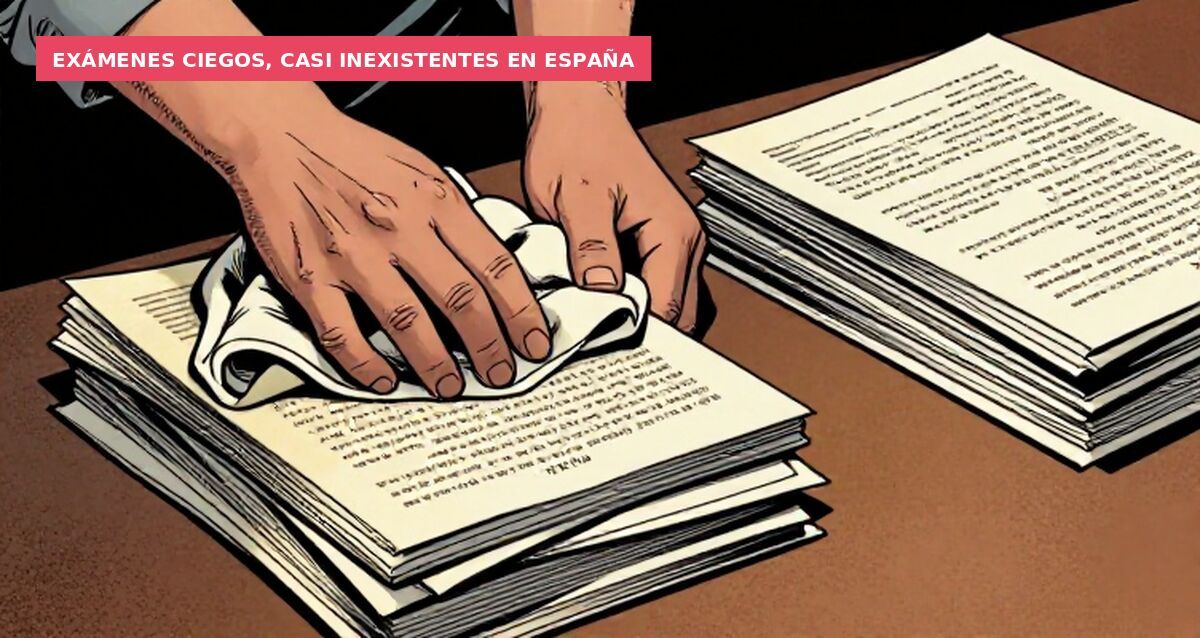 Exámenes ciegos, casi inexistentes en España